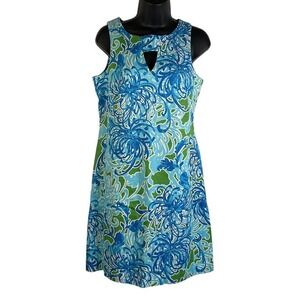 Taylor Womens Dress Blue Sz 6 Sleeveless Sheath  A Line Back Zip Knee Length NEW